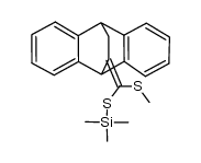 9,10-Ethanoanthracene, 9,10-dihydro-11-[(methylthio)[(trimethylsilyl)thio]methylene]- 结构式