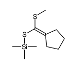 环戊烷，[(甲硫基)[(三甲基硅基)硫代]亚甲基]- 结构式