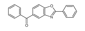 苯基(2-苯基-5-苯并恶唑基)甲酮 结构式