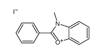 3-甲基-2-苯基苯并恶唑鎓碘化物 结构式