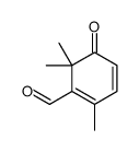 2,6,6-三甲基-5-氧代-1,3-环己二烯-1-甲醛 结构式
