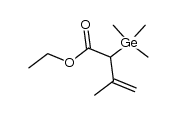 3-Butenoic acid, 3-methyl-2-(trimethylgermyl)-, ethyl ester 结构式