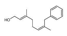(2E,6E)-3,7-二甲基-8-苯基-2,6-辛二烯-1-醇 结构式