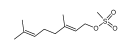 2,6-Octadien-1-ol, 3,7-dimethyl-, 1-methanesulfonate, (2E)- 结构式