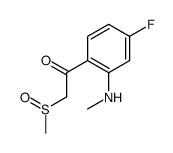 1-[4-氟-2-(甲氨基)苯基]-2-(甲基亚磺酰基)乙酮 结构式