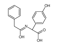 (R)-(4-羟基苯基)(苯乙酰氨基)乙酸 结构式