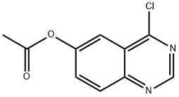 6-乙酰氧基-4-氯喹唑啉 结构式
