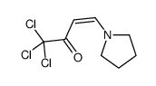 3-Buten-2-one, 1,1,1-trichloro-4-(1-pyrrolidinyl)- 结构式