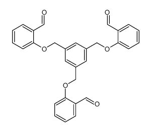 Benzaldehyde, 2,2',2''-[1,3,5-benzenetriyltris(methyleneoxy)]tris- 结构式
