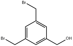 3,5-二溴甲基苯甲醇 结构式