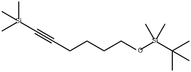 Silane, [6-[[(1,1-dimethylethyl)dimethylsilyl]oxy]-1-hexyn-1-yl]trimethyl- 结构式