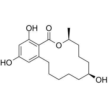 β-玉米赤霉醇 结构式