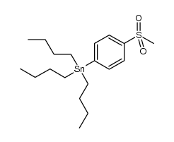 Stannane, tributyl[4-(methylsulfonyl)phenyl]- 结构式