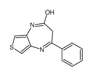 1H-Thieno[3,4-b][1,4]diazepin-2(3H)-one, 4-phenyl- 结构式