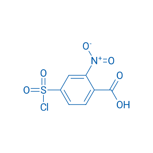 4-(Chlorosulfonyl)-2-nitrobenzoic Acid 结构式