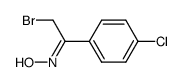 2-溴-1-(4-氯苯基)乙酮肟 (Z)-构型 结构式