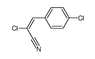 (E)-2-氯-3-(4-氯苯基)丙烯腈 结构式