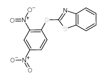 2-(2,4-二硝基苯基硫代)苯并噻唑 结构式