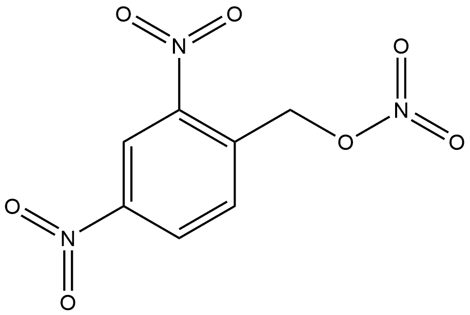2,4-二硝基苯甲醇-1-硝酸酯 结构式