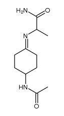 Propanamide, 2-[[4-(acetylamino)cyclohexylidene]amino]- 结构式