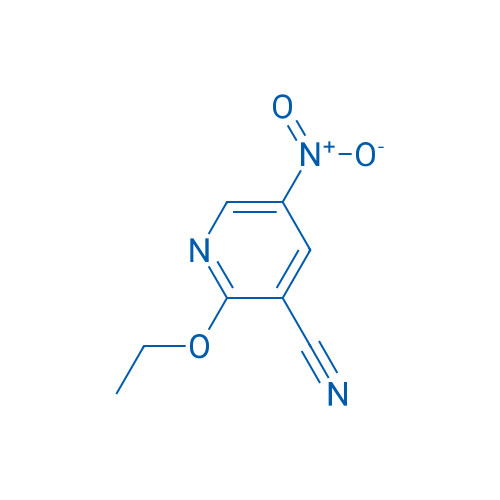 2-乙氧基-5-硝基吡啶-3-甲腈 结构式