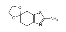 5,7-二氢-4H-螺[苯并[d]噻唑-6,2'-[1,3]二氧戊环]-2-胺 结构式