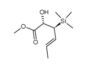 2-羟基-3-(三甲基硅基)-4-己烯酸甲酯 结构式