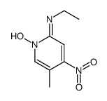 N-乙基-5-甲基-4-硝基-2-吡啶胺-1-氧化物 结构式