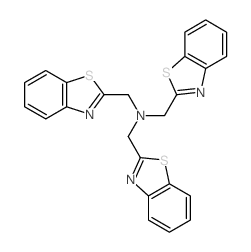 1,3-Benzothiazol-2-yl-N,N-bis(1,3-benzothiazol-2-ylmethyl)methanamine 结构式