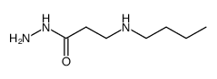 β-Alanine, N-butyl-, hydrazide 结构式