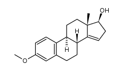 3-甲氧基-(17β)-雌甾-1,3,5(10),14-四烯-17-醇 结构式