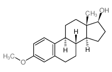 17β-雌二醇 3-甲醚 结构式