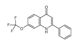 2-苯基-7-(三氟甲氧基)-4-喹啉醇 结构式