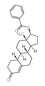 17β-羟基雌甾-4-烯-3-酮苯甲酸酯 结构式