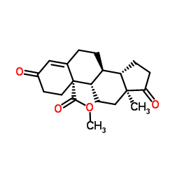 3,17-二氧基-4-雄烯-19-甲酸甲酯 结构式