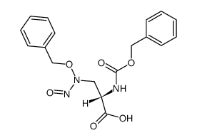 3-[Nitroso(benzyloxy)amino]-N-[(benzyloxy)carbonyl]-L-alanine 结构式