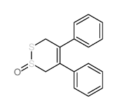 4,5-二苯基-3,6-二氢-1,2-二硫杂环己烯 1-氧化物 结构式