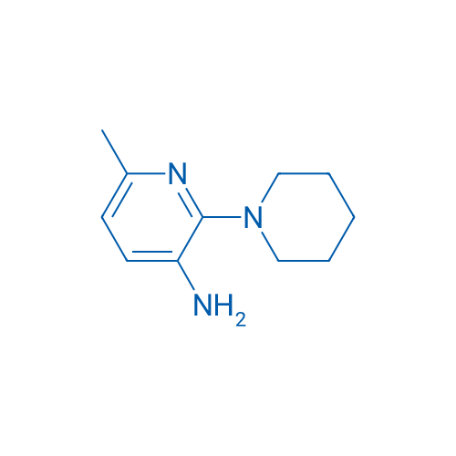 6-甲基-2-(1-哌啶基)-3-吡啶胺 结构式