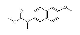 (R)-6-甲氧基-α-甲基-2-萘乙酸甲酯 结构式