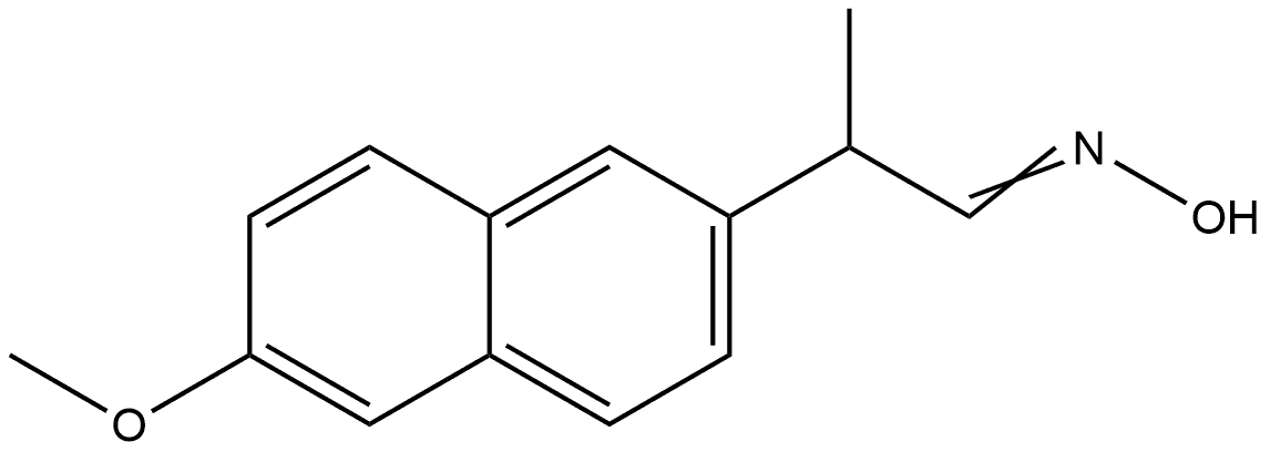 2-(6-甲氧基-2-萘基)丙醛肟 结构式