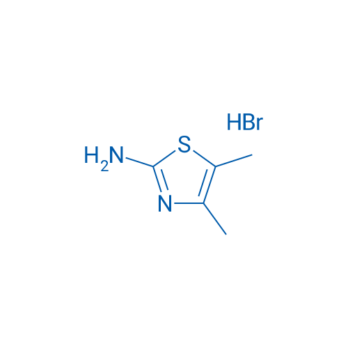 2-氨基-4,5-二甲基噻唑氢溴化物 结构式