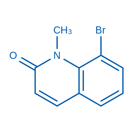 8-溴-1-甲基-1H-喹啉-2-酮 结构式