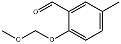 2-(甲氧基甲氧基)-5-甲基苯甲醛 结构式