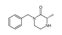 (3S)-1-苄基-3-甲基-2-哌嗪酮 结构式