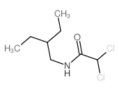 2,2-二氯-N-(2-乙基丁基)乙酰胺 结构式