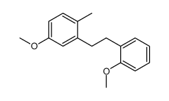 4-甲氧基-2-[2-(2-甲氧基苯基)乙基]-1-甲基苯 结构式