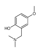 2-[(二甲氨基)甲基]-4-甲氧基苯酚 结构式
