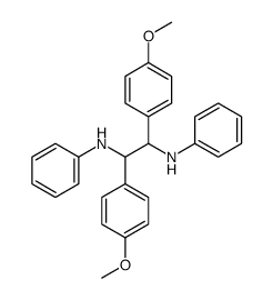 1,2-双(4-甲氧基苯基)-N,N'-二苯基乙烷-1,2-二胺 结构式