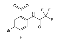 Acetamide, N-(4-bromo-5-fluoro-2-nitrophenyl)-2,2,2-trifluoro- 结构式