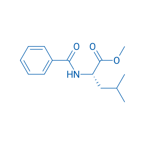 L-Leucine, N-benzoyl-,methyl ester 结构式